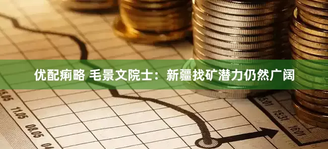 优配痢略 毛景文院士：新疆找矿潜力仍然广阔