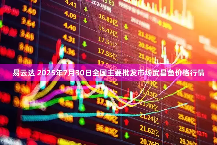 易云达 2025年7月30日全国主要批发市场武昌鱼价格行情